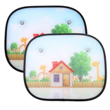 Car Sunshade with Mesh Insulation and Suction Cups