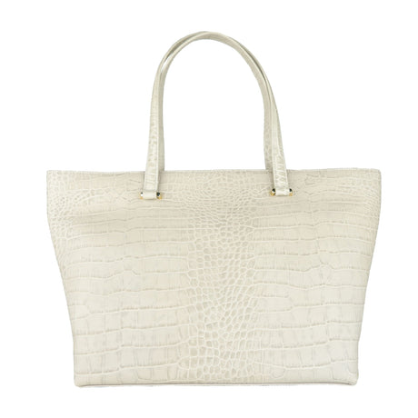 Cavalli Class - White Leather Di Calfskin Handbag