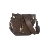 Cavalli Class - Brown Leather Di Calfskin Crossbody Bag