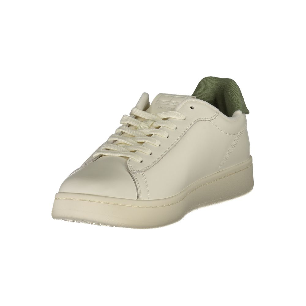 Tommy Hilfiger Bianco Polyurethane Men Sneaker