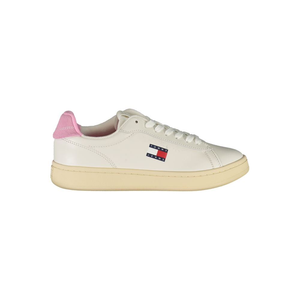 Tommy Hilfiger Bianco Polyurethane Women Sneaker