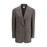 P.A.R.O.S.H. Gray Fleece Wool Blazer
