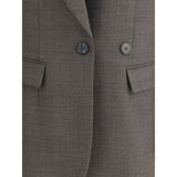 P.A.R.O.S.H. Gray Fleece Wool Blazer