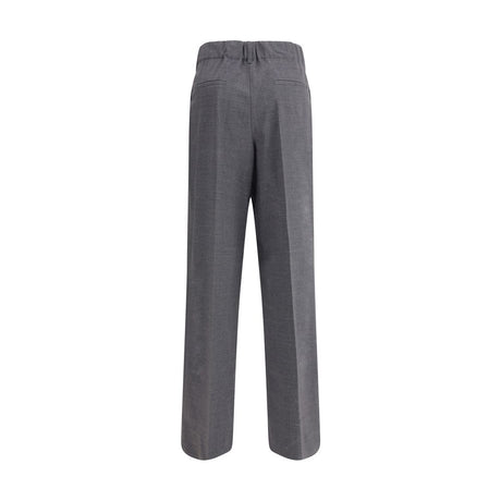 P.A.R.O.S.H. Gray Elastane Casual Pants