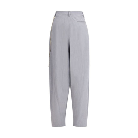 Darkpark Gray Polyester Casual Pants