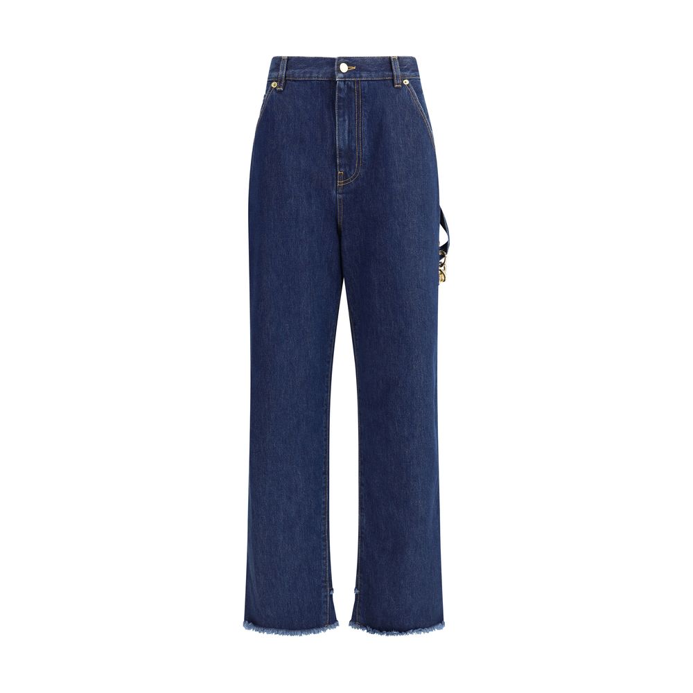 Darkpark Blue Cotton Jeans Denim
