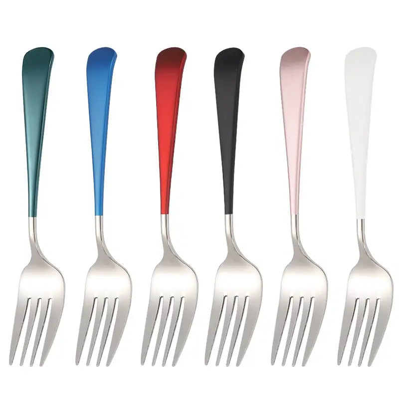 5pcs Stainless Steel Fork Set for Home and Restaurant