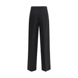 Giorgio Armani Black Silk Casual Pants
