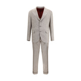 Brunello Cucinelli Beige Silk Two-Piece Suit
