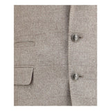 Brunello Cucinelli Beige Silk Two-Piece Suit