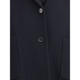 Lardini Black Cashmere Coat
