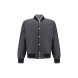 Dolce & Gabbana Gray Cotton Bomber