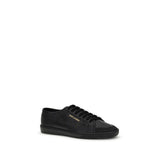 Saint Laurent Black Calf Leather Bos Taurus Low Top Sneakers