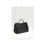 Dolce & Gabbana Black Calf Leather Bos Taurus Shoulder Bag