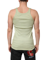 Dolce & Gabbana Light Green Tank Sleeveless Men Men T-shirt
