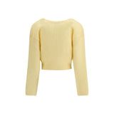 Alessandra Rich Bicolor Mohair Cardigan
