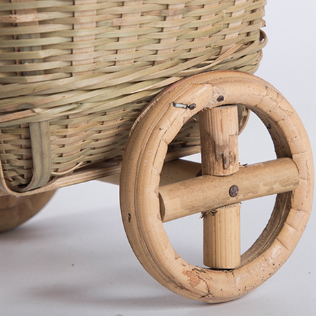 Handmade Bamboo Fruit Basket and Storage Tray