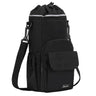 Seaonar Water Bottle Holder with Strap Insulated Water Bottle Carrier Bag 32oz 40oz Water Bottle Bag with Phone Pocket for Walking Hiking Camping - Black