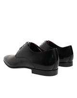Dolce & Gabbana Men Dress Black Calfskin Leather Derby Shoes