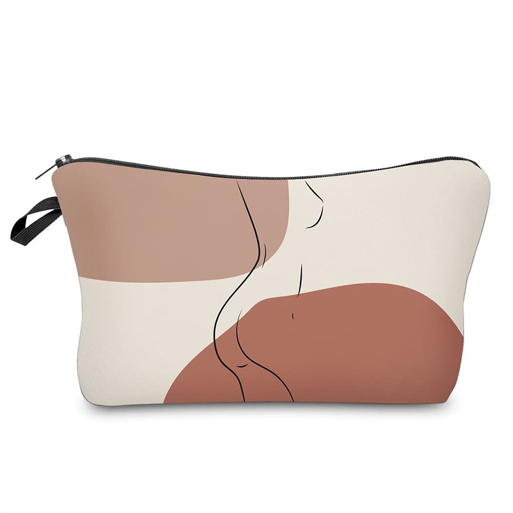 Deanfun Makeup Case Small Cosmetic Zipper Bag Waterproof for Purse Mini Women Cute Traveling Accessories Pouch for Ladies Thanksgiving Christmas Gifts(D2-55418)