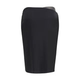 Versace Black Viscose Midi Skirt