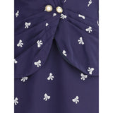 Alessandra Rich Blue Silk Casual Dress