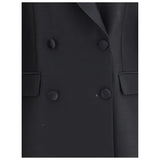 Dolce & Gabbana Black Fleece Wool Blazer