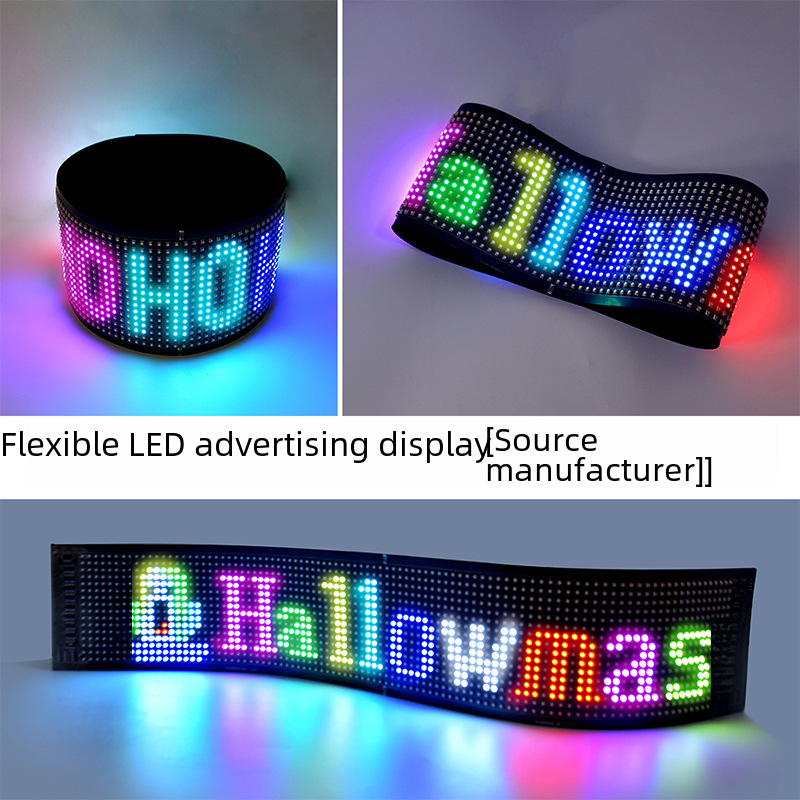Ultra-Thin Flexible USB Car LED Advertising Screen