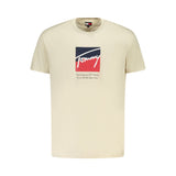Tommy Hilfiger Beige Cotton Men's T-Shirt