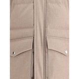 Brunello Cucinelli Beige Cashmere Coat