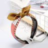 Korean Style Plaid Bow Headband Hair Accessory