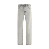 Haikure Blue Cotton Straight-Leg Jeans