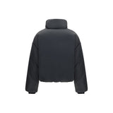 Ami Paris Black Polyamide Full-Length Jacket