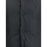 Ami Paris Black Polyamide Full-Length Jacket