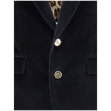 Dolce & Gabbana Black Cotton Blazer