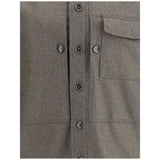 Brioni Gray Wool Coat