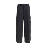 Undercover Black Polyester Cargo Pants