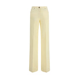 Etro Bicolor Cotton Straight-Leg Jeans