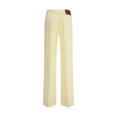 Etro Bicolor Cotton Straight-Leg Jeans