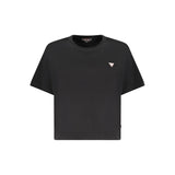 Guess Jeans Black Cotton Women T-Shirt