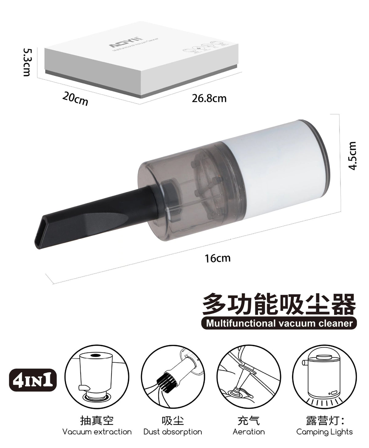 Mini Portable Handheld Car Vacuum Cleaner (Wholesale)