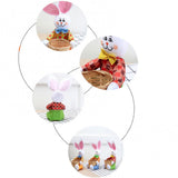 Cartoon Rabbit Design Bamboo Egg Organizer Basket