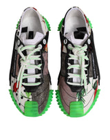 Dolce & Gabbana Multicor DG Logo Leopard Cherry Sneaker Shoes