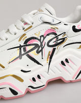 Dolce & Gabbana Multicolor Hand Painted DAYMASTER Sneaker Shoes