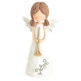 Resin Angel Ornaments Holding Heart for Home Decor