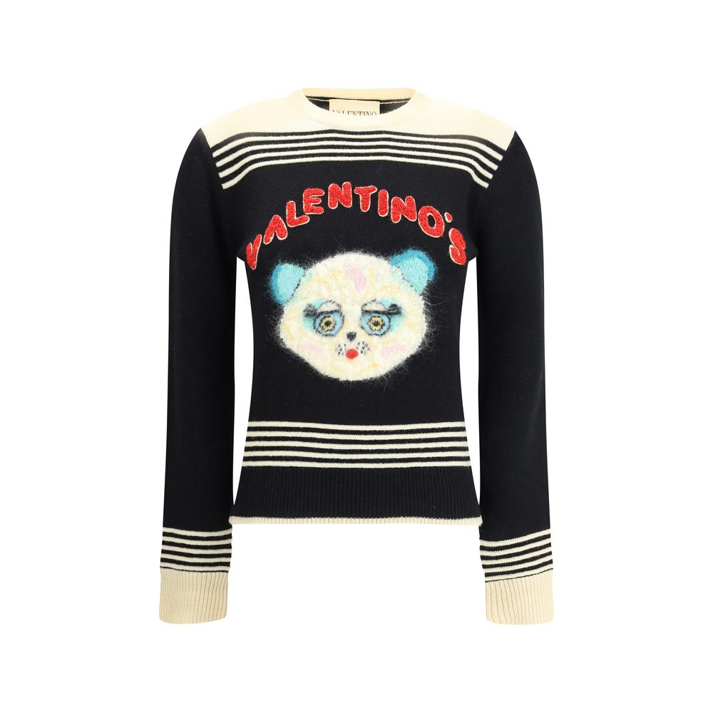 Valentino Multicolor Fleece Wool Sweatshirt