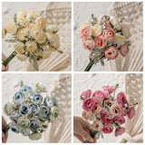 18pcs Artificial Rose Flowers for Home and Wedding Decor