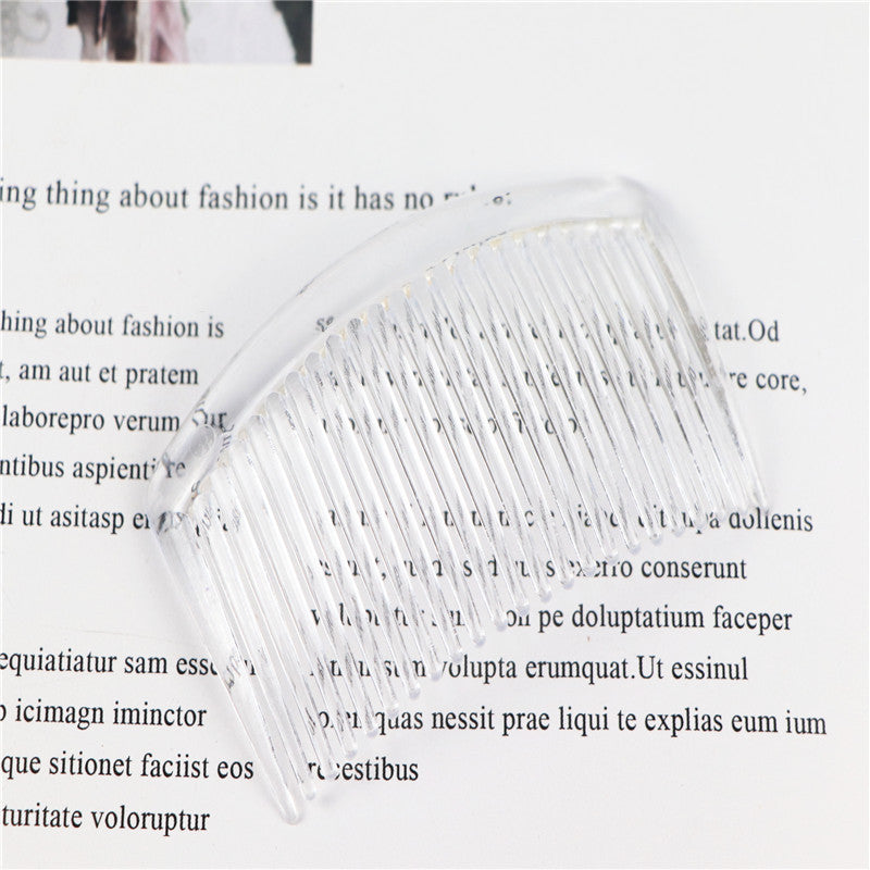 23-Tooth Plastic Hair Comb for DIY Hair Accessories