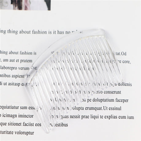 23-Tooth Plastic Hair Comb for DIY Hair Accessories
