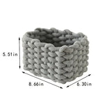Handwoven Cotton Rope Cosmetic Organizer - 3 Pieces Set